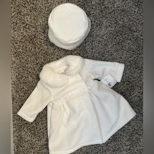 White Peacoat Baby Girl - 6 Months